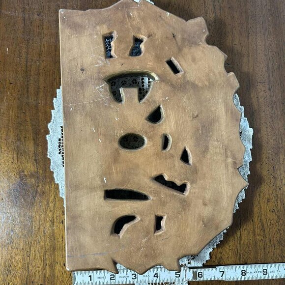 MCM NOEL Holly Berry Christmas chalk ware decor - Picture 7 of 10